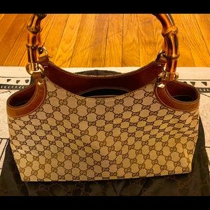 Gucci bag with bamboo handle